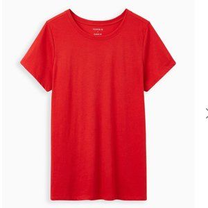 Torrid Everyday Signature Jersey Crew Neck Tee Plus Size 6X - Red